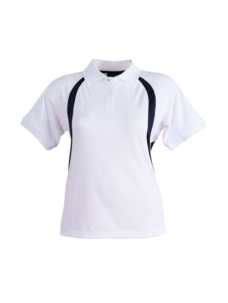 Ladies Olympic CoolDry Mesh Contrast Short Sleeve Polo