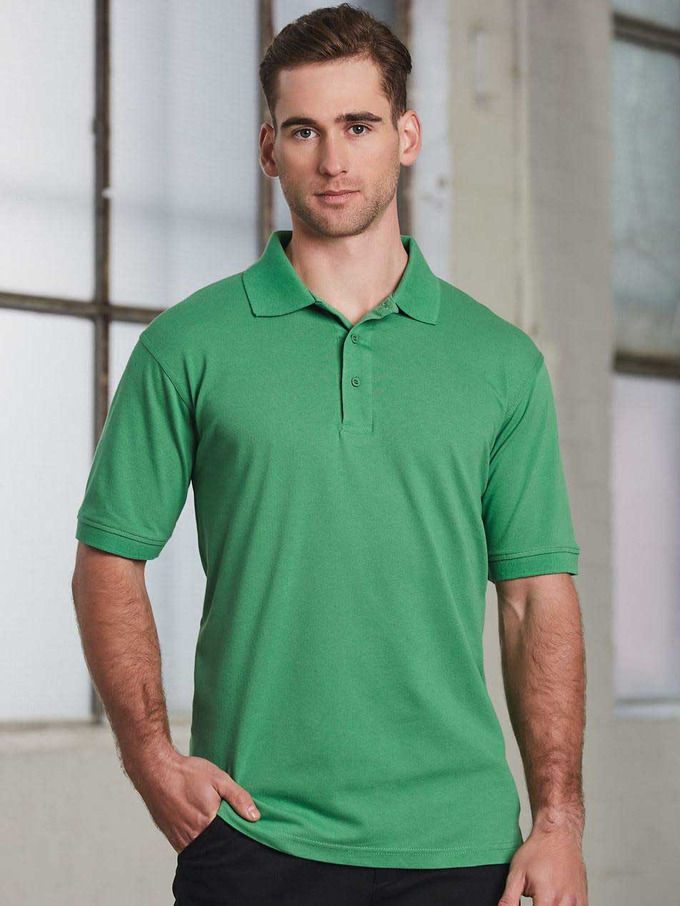 Mens Darling Harbour Cotton Stretch Pique Short Sleeve Polo