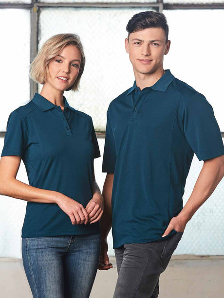 Mens Bamboo Charcoal Eco Fabric Short Sleeve Polo