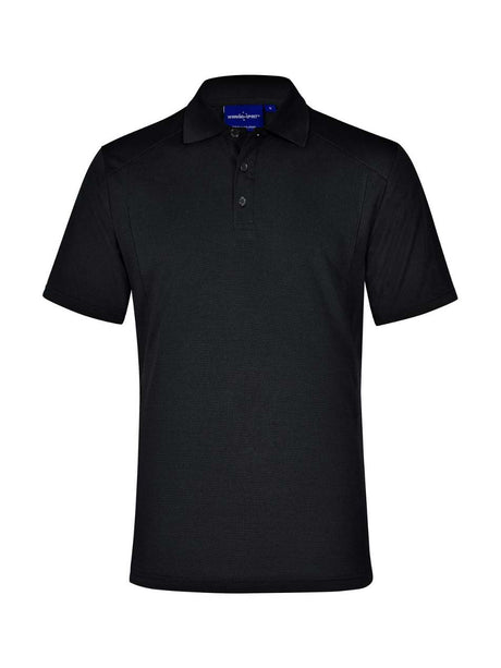 Mens Bamboo Charcoal Eco Fabric Short Sleeve Polo