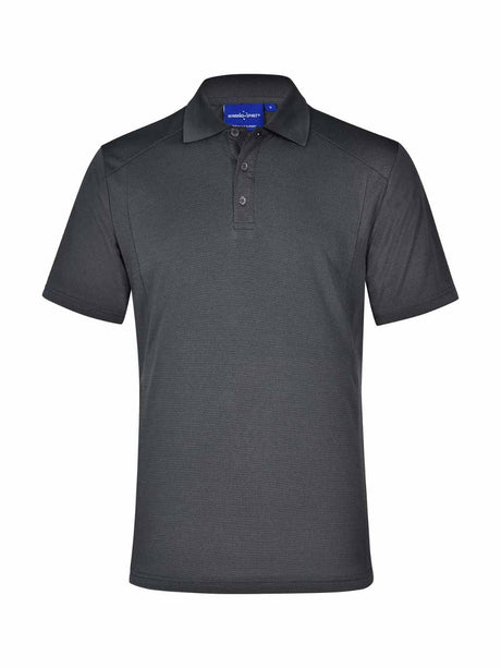 Mens Bamboo Charcoal Eco Fabric Short Sleeve Polo