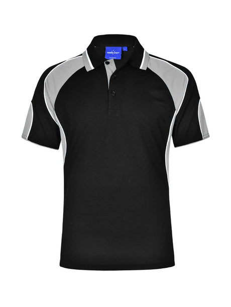 Mens Alliance CoolDry Tri-Colour Contrast Polo with Sleeve Panels