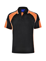 Mens Alliance CoolDry Tri-Colour Contrast Polo with Sleeve Panels