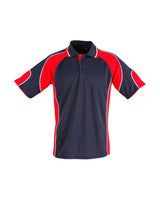 Mens Alliance CoolDry Tri-Colour Contrast Polo with Sleeve Panels