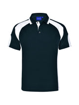 Mens Alliance CoolDry Tri-Colour Contrast Polo with Sleeve Panels