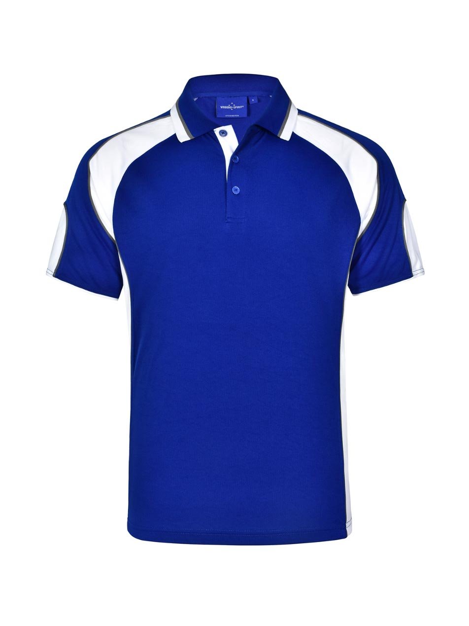 Mens Alliance CoolDry Tri-Colour Contrast Polo with Sleeve Panels