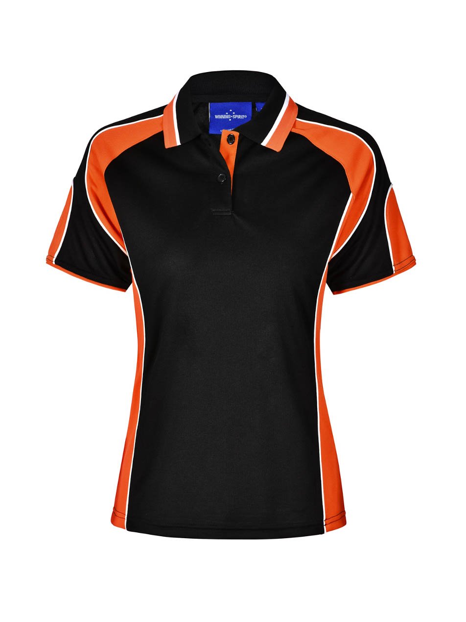 Ladies Alliance CoolDry Tri-Colour Contrast Polo with Sleeve Panels