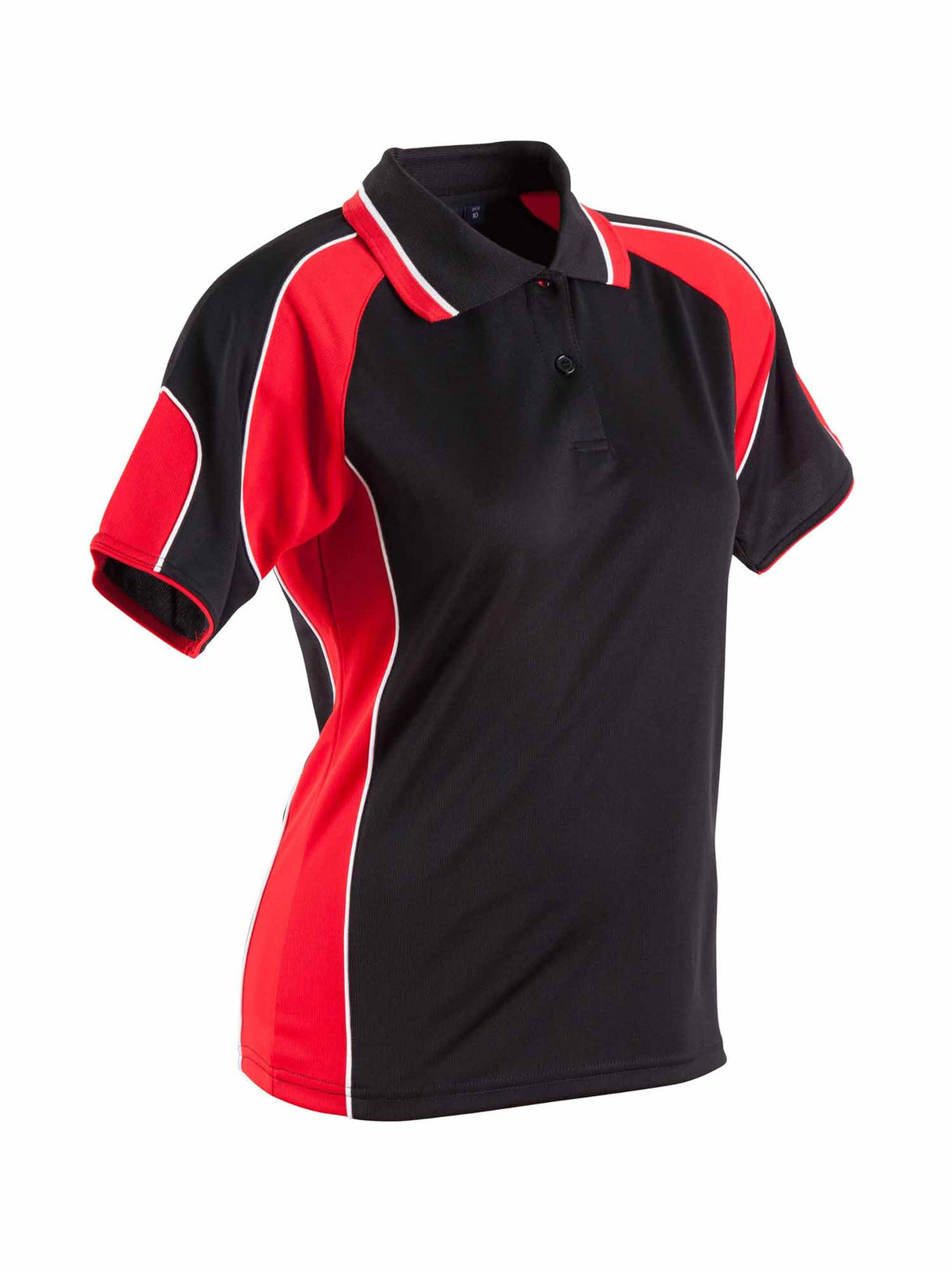 Ladies Alliance CoolDry Tri-Colour Contrast Polo with Sleeve Panels