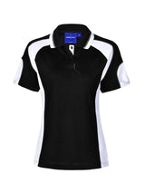 Ladies Alliance CoolDry Tri-Colour Contrast Polo with Sleeve Panels