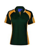 Ladies Alliance CoolDry Tri-Colour Contrast Polo with Sleeve Panels