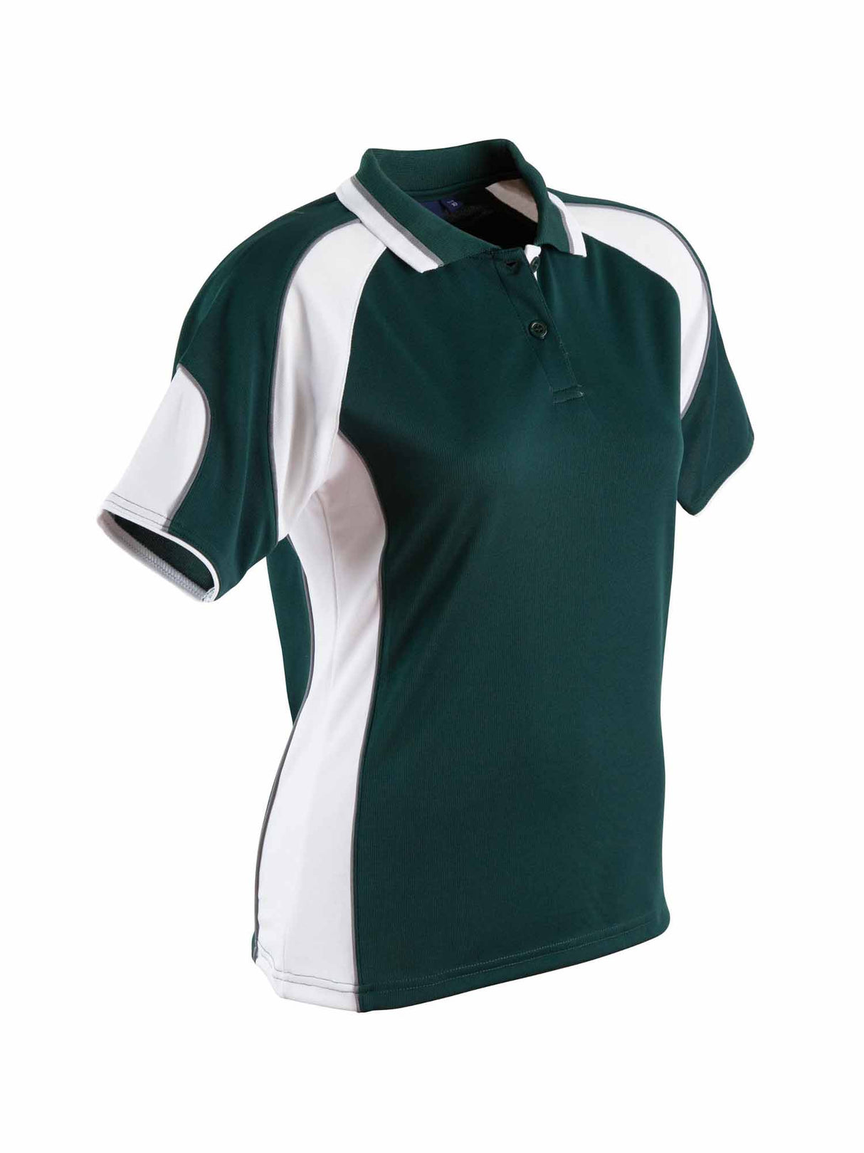 Ladies Alliance CoolDry Tri-Colour Contrast Polo with Sleeve Panels