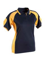 Ladies Alliance CoolDry Tri-Colour Contrast Polo with Sleeve Panels