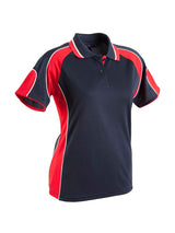 Ladies Alliance CoolDry Tri-Colour Contrast Polo with Sleeve Panels