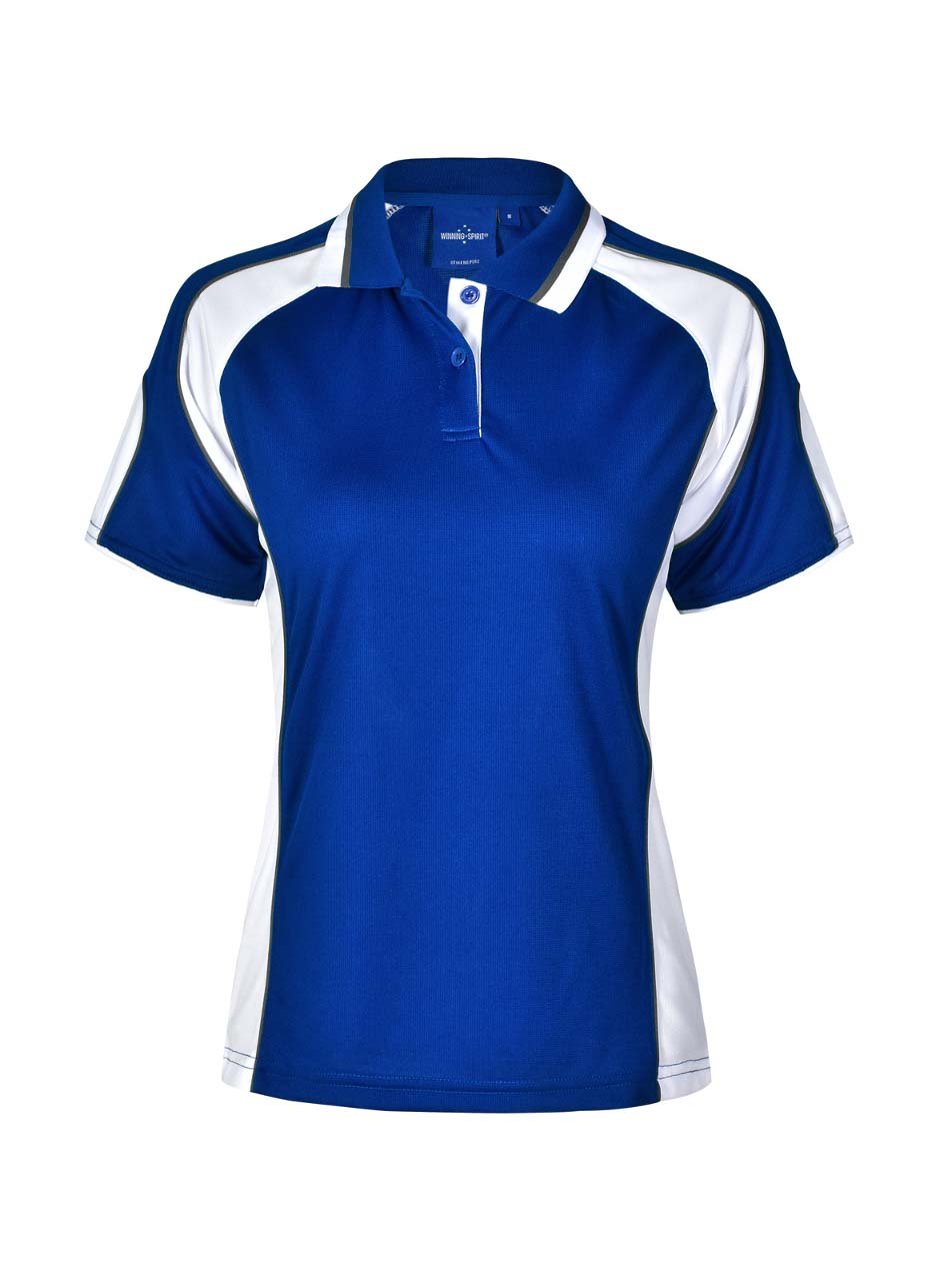 Ladies Alliance CoolDry Tri-Colour Contrast Polo with Sleeve Panels