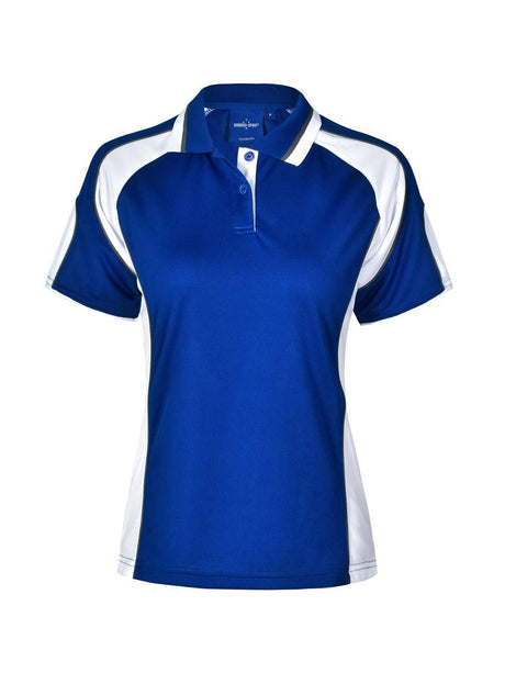 Ladies Alliance CoolDry Tri-Colour Contrast Polo with Sleeve Panels