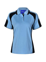 Ladies Alliance CoolDry Tri-Colour Contrast Polo with Sleeve Panels