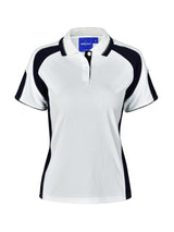 Ladies Alliance CoolDry Tri-Colour Contrast Polo with Sleeve Panels