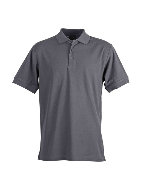 Mens Connection TrueDry Pique Solid Colour Short Sleeve Polo