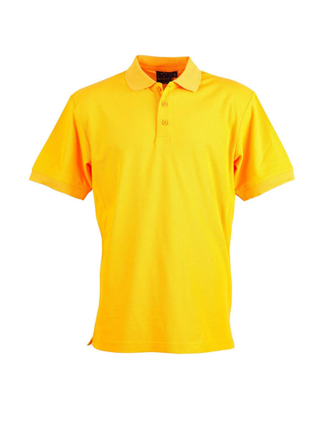 Mens Connection TrueDry Pique Solid Colour Short Sleeve Polo