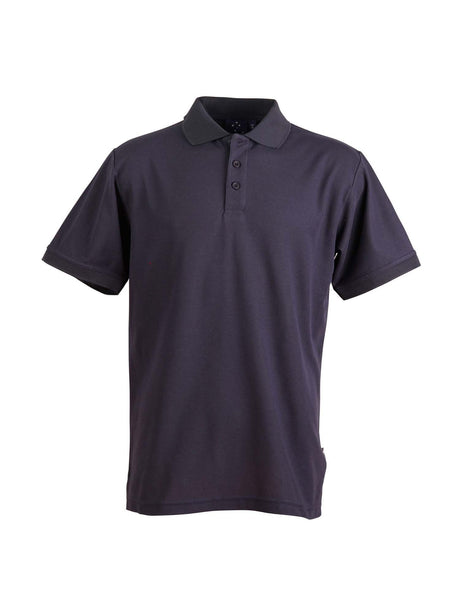 Mens Connection TrueDry Pique Solid Colour Short Sleeve Polo