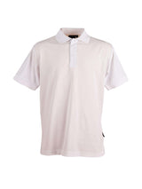 Mens Connection TrueDry Pique Solid Colour Short Sleeve Polo