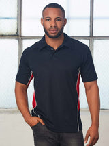 Mens Statesman TrueDry Tri-Colour Contrast Short Sleeve Polo