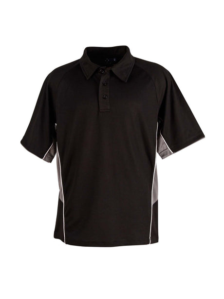 Mens Statesman TrueDry Tri-Colour Contrast Short Sleeve Polo