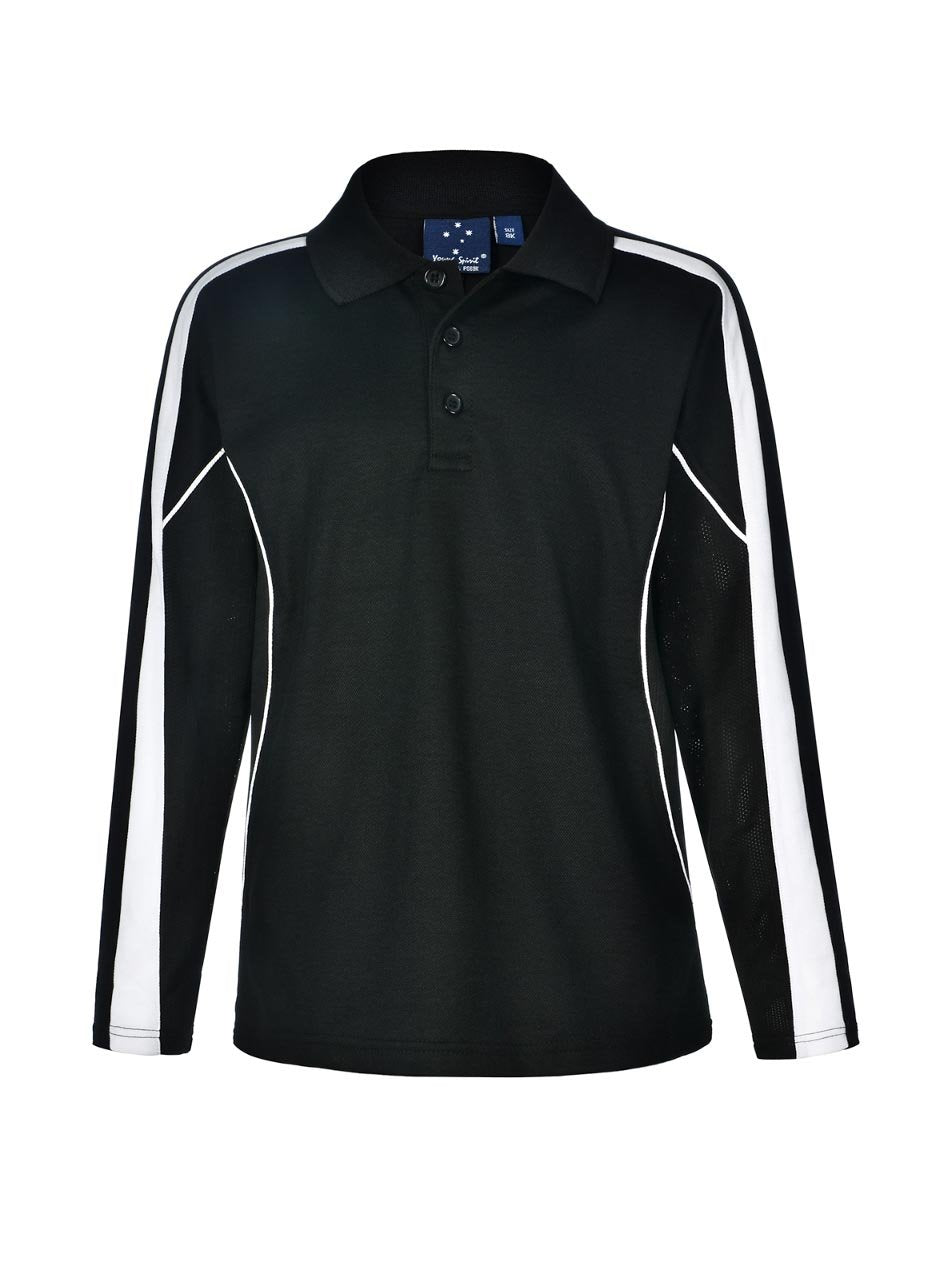 Kids Legend Plus TrueDry Fashion Long Sleeve Polo