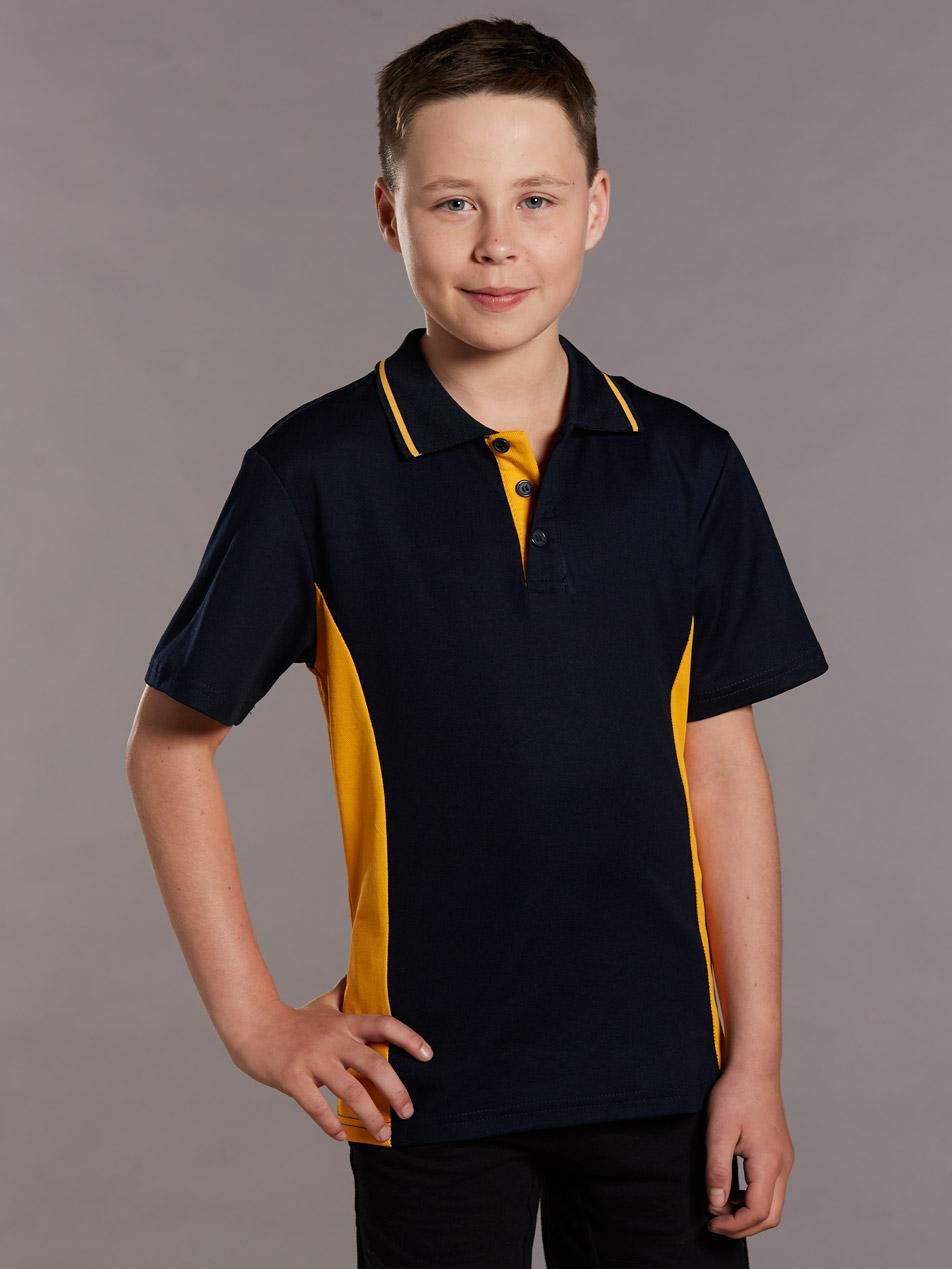 Kids Teammate TrueDry Contrast Short Sleeve Polo