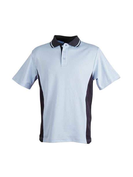 Mens Teammate TrueDry Contrast Short Sleeve Polo