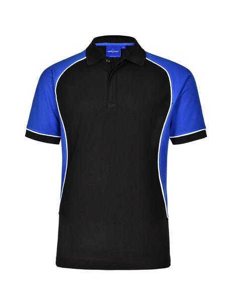 Kids TrueDry Tri-Colour Short Sleeve Pique Polo