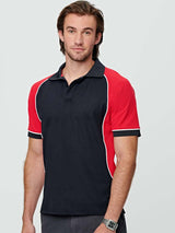 Mens TrueDry Tri-Colour Short Sleeve Pique Polo