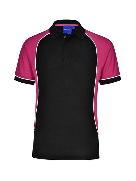 Mens TrueDry Tri-Colour Short Sleeve Pique Polo