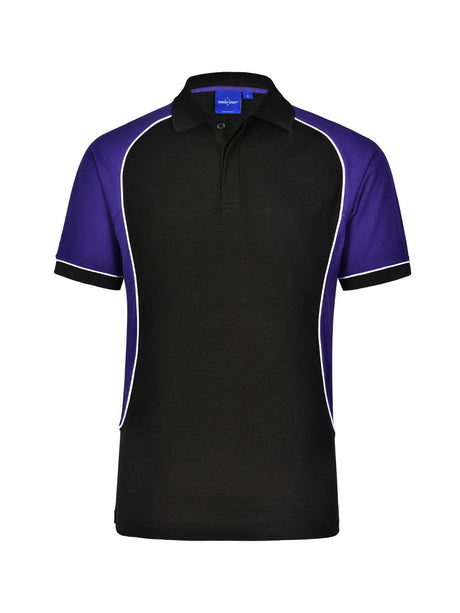 Mens TrueDry Tri-Colour Short Sleeve Pique Polo