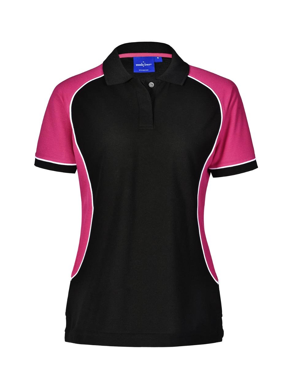 Ladies TrueDry Tri-Colour Short Sleeve Pique Polo