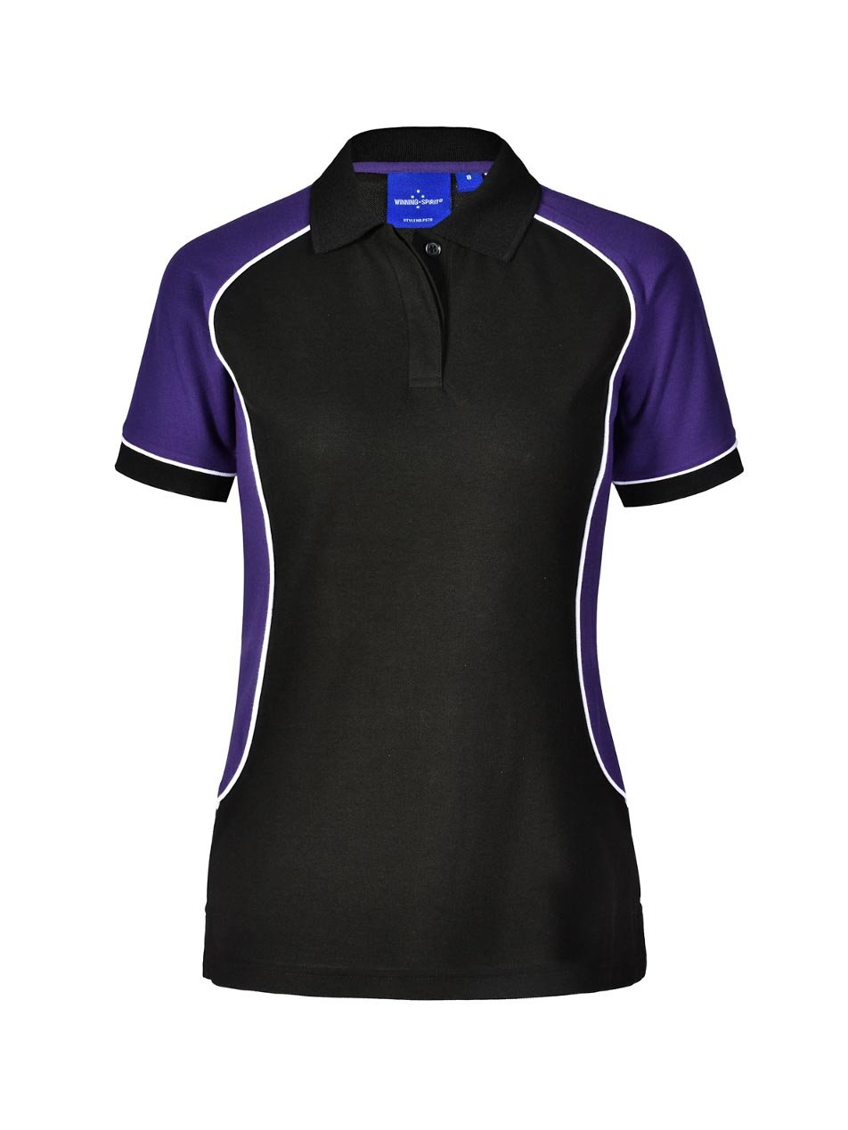 Ladies TrueDry Tri-Colour Short Sleeve Pique Polo