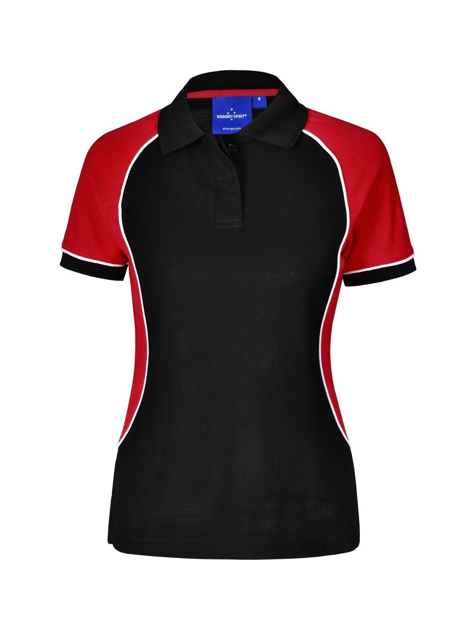 Ladies TrueDry Tri-Colour Short Sleeve Pique Polo