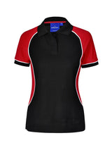 Ladies TrueDry Tri-Colour Short Sleeve Pique Polo