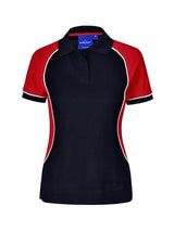 Ladies TrueDry Tri-Colour Short Sleeve Pique Polo