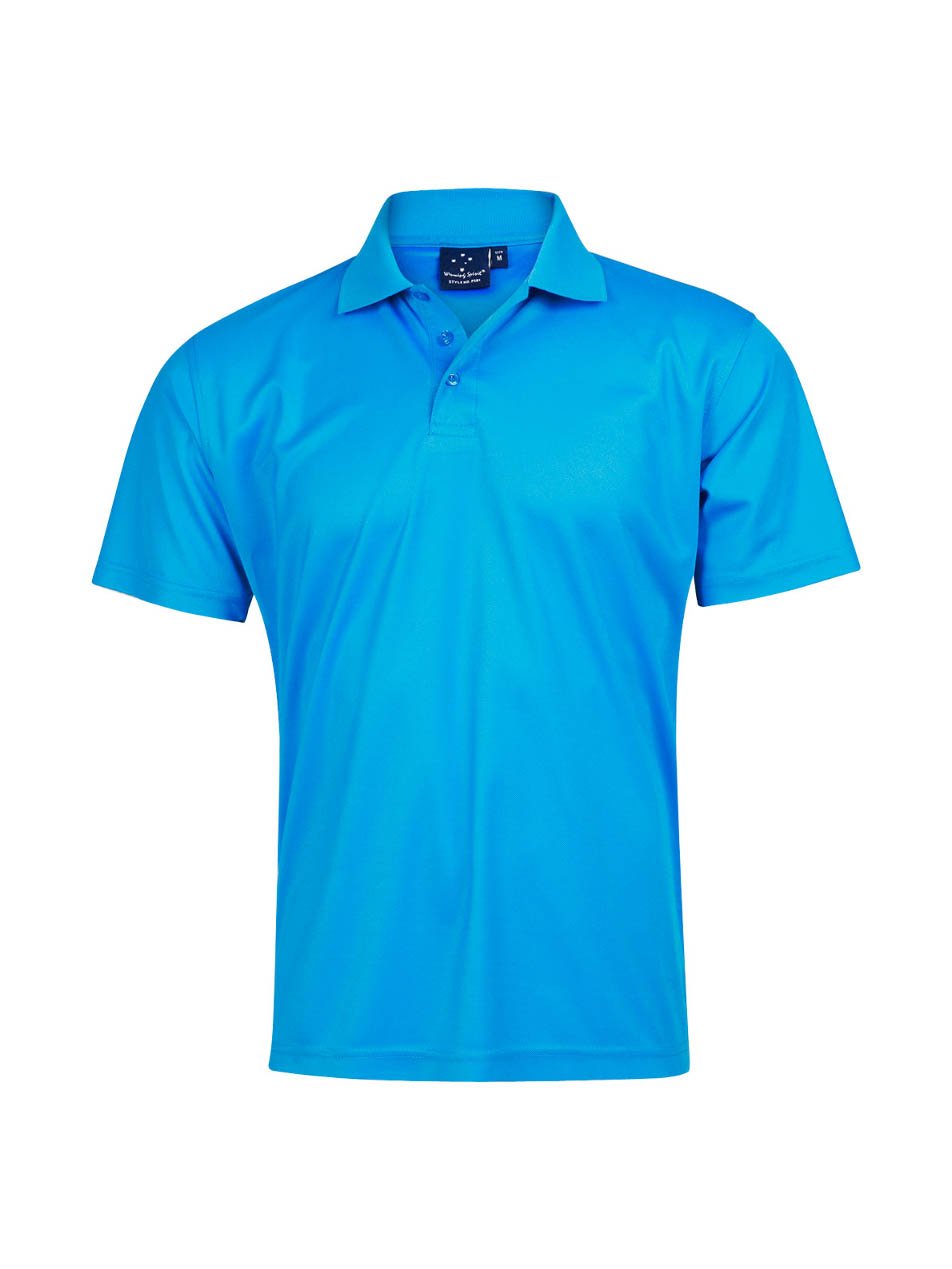 Kids Verve CoolDry Mini Pique Solid Colour Short Sleeve Polo