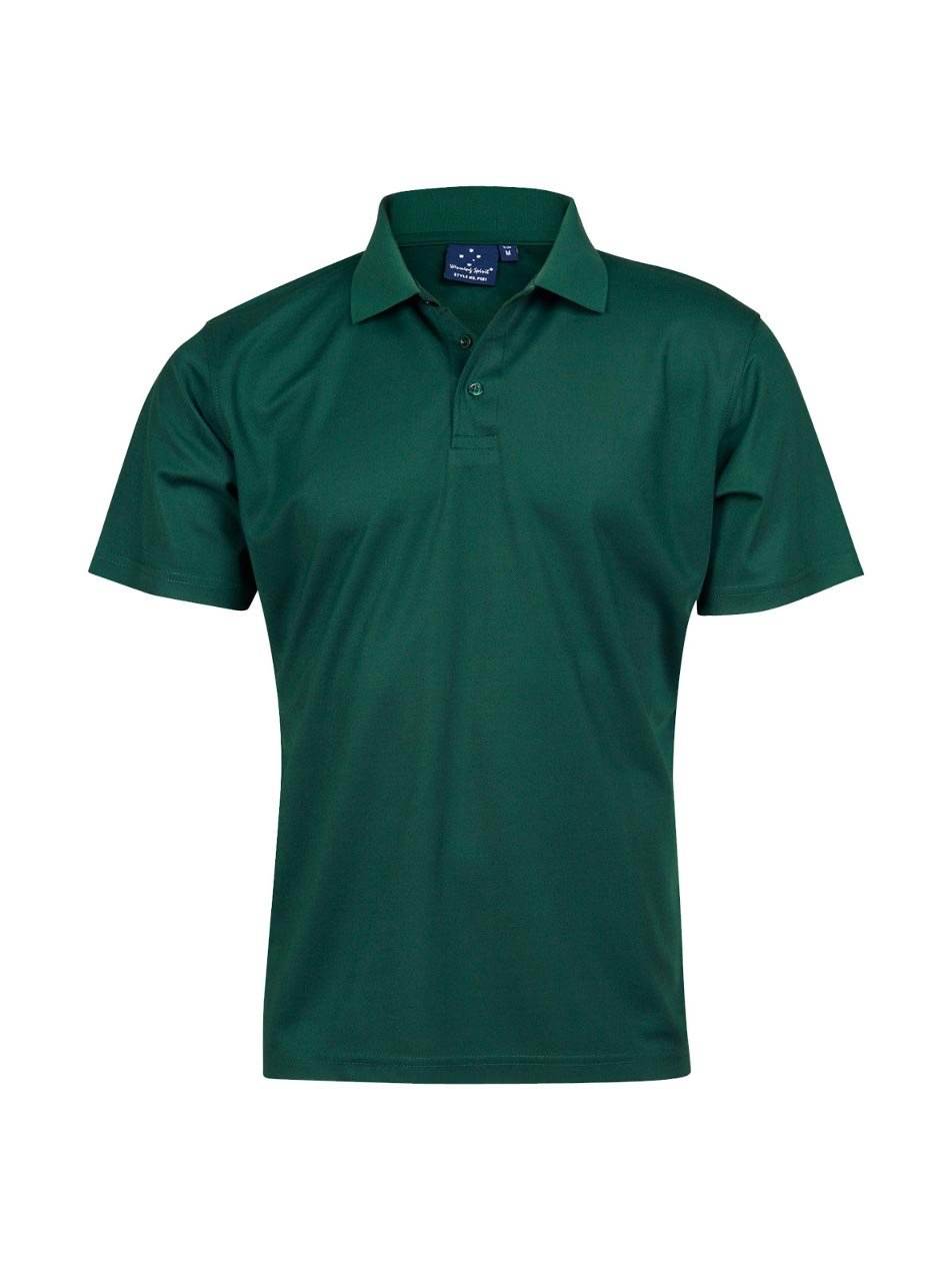 Mens Verve CoolDry Mini Pique Solid Colour Short Sleeve Polo