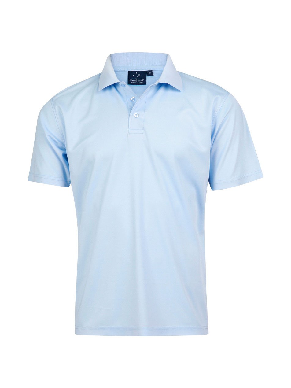 Mens Verve CoolDry Mini Pique Solid Colour Short Sleeve Polo