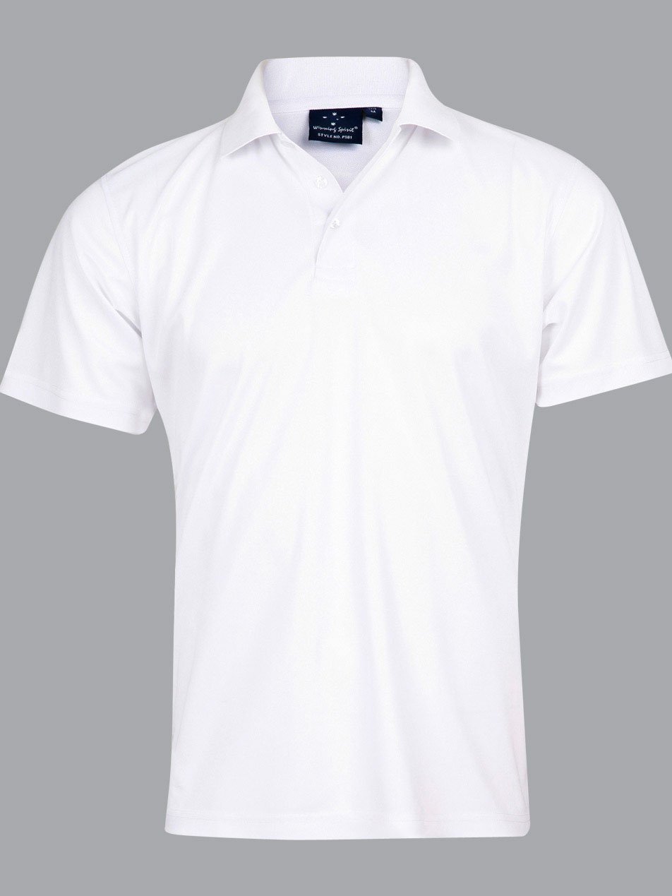 Mens Verve CoolDry Mini Pique Solid Colour Short Sleeve Polo