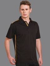 Mens Staten RapidCool Short Sleeve Contrast Polo