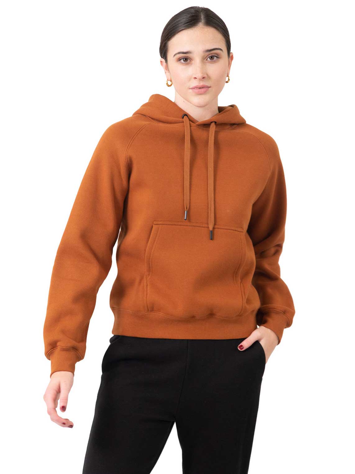 Ladies/ Girls Cotton Care Kangaroo Pocket Hoodie