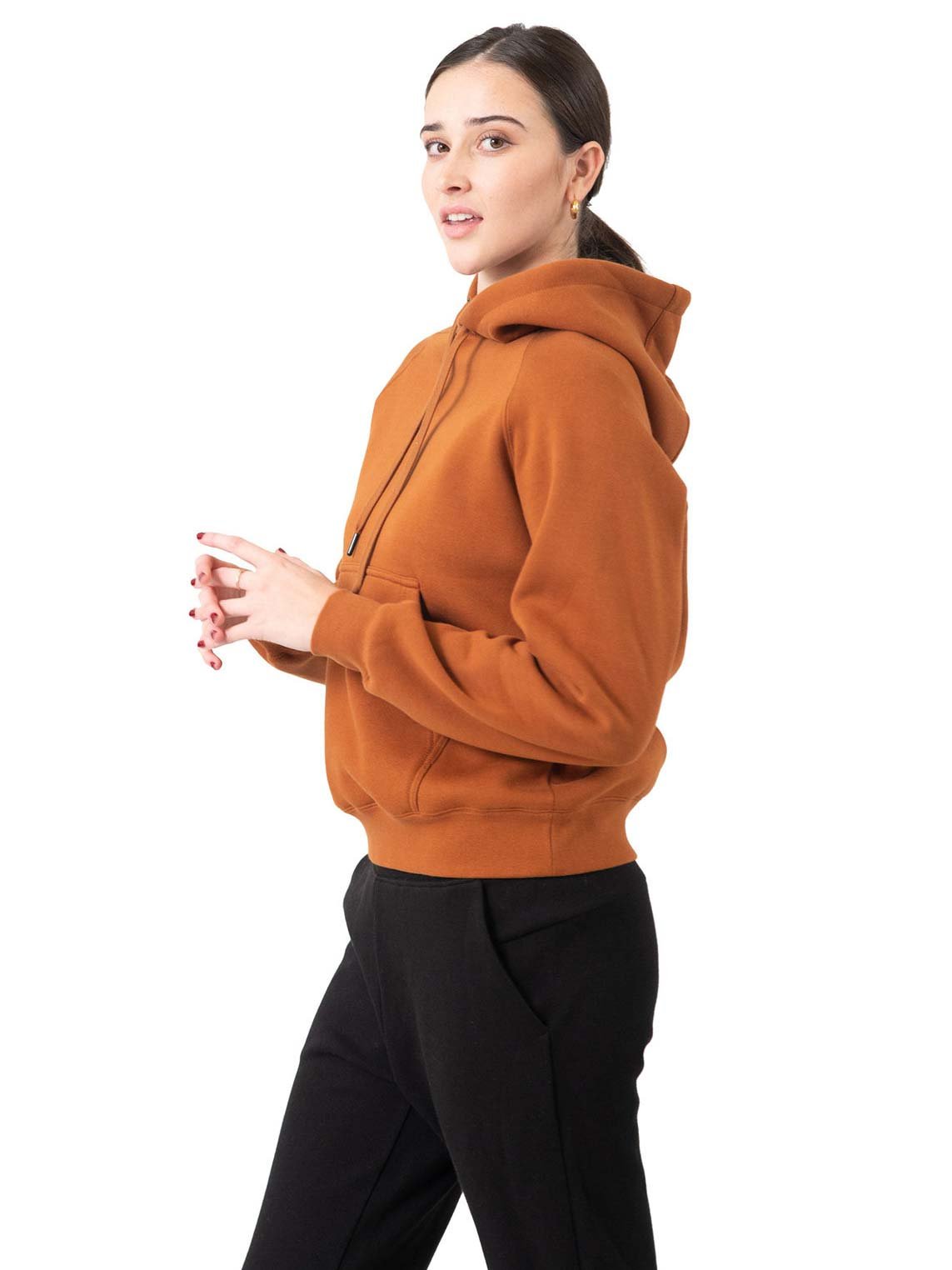 Ladies/ Girls Cotton Care Kangaroo Pocket Hoodie