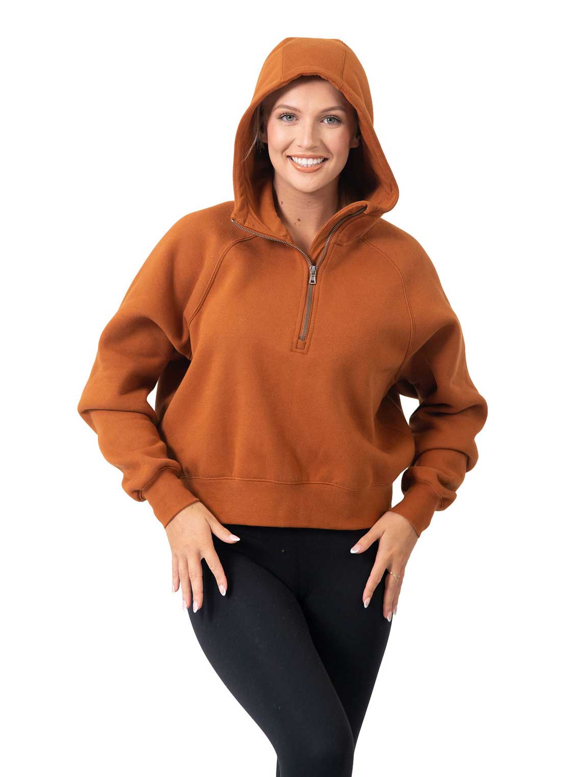 Ladies/ Girls Cotton Care Half-Zip