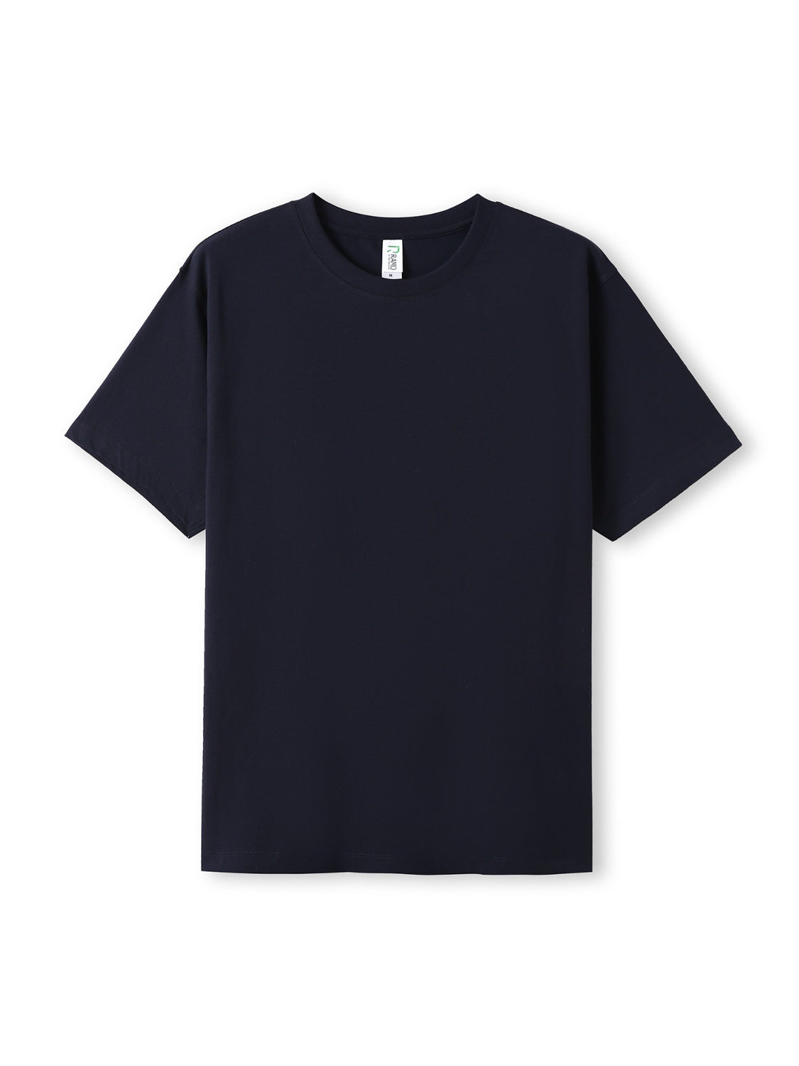 Black t-shirt on a white background