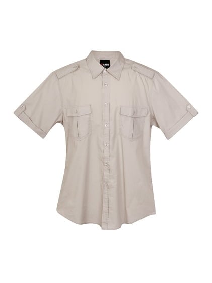 Mens Military Short Sleeve Shirt