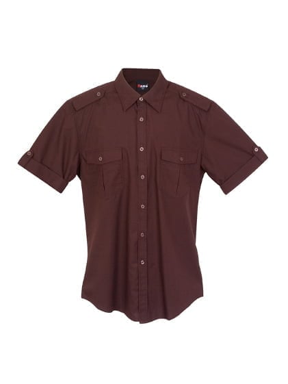 Mens Military Short Sleeve Shirt